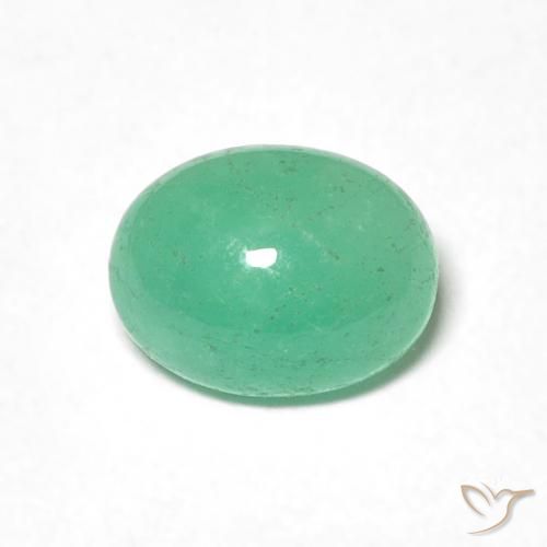 0.90ct Natural Verde medio Esmeralda, Ovalada, Translúcido, Photo A