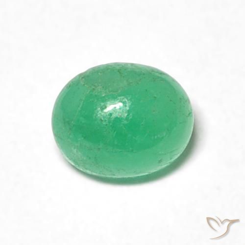 0.48ct Natural Verde pistacho Esmeralda, Ovalada, Translúcido
