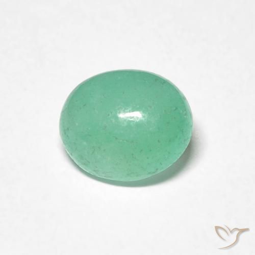 0.89ct Natural Verde claro Esmeralda, Ovalada, Translúcido
