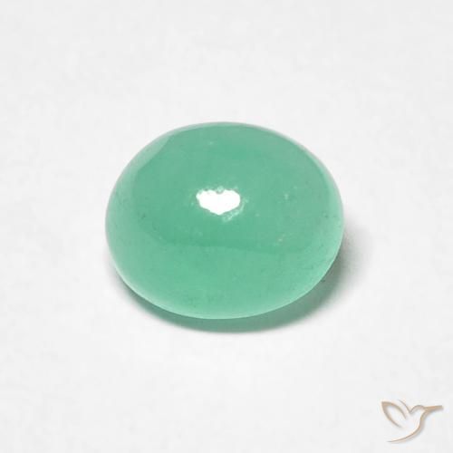 0.73ct Natural Verde claro Esmeralda, Ovalada, Translúcido, Photo A