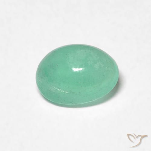 0.40ct Natural Verde claro Esmeralda, Ovalada, Translúcido, Photo A