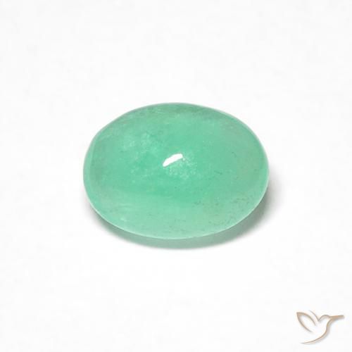 0.45ct Natural Verde medio Esmeralda, Ovalada, Translúcido