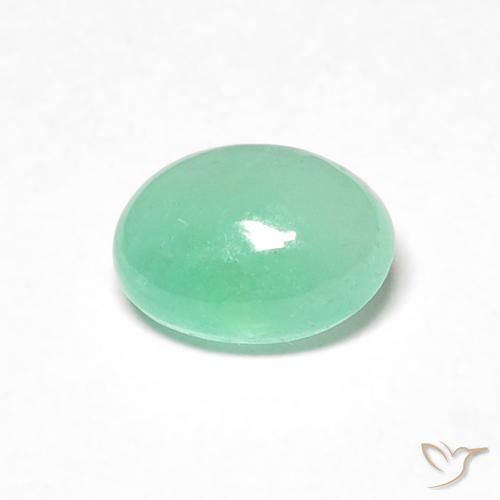 0.58ct Natural Verde medio Esmeralda, Ovalada, Translúcido