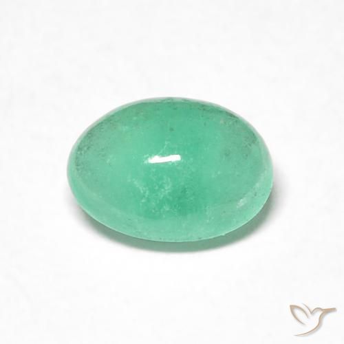 0.61ct Natural Verde menta Esmeralda, Ovalada, Translúcido