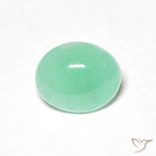 0.54ct Natural Verde menta claro Esmeralda, Ovalada, Translúcido
