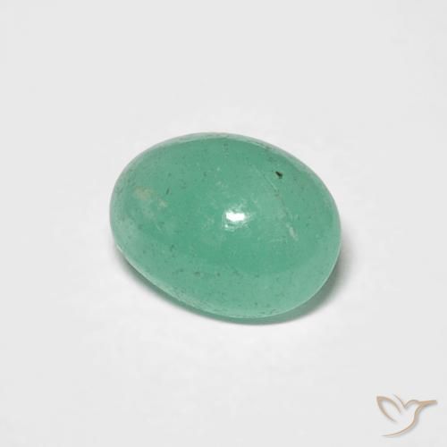 Esmeralda Verde claro natural de 0.75 ct, Ovalada, Translúcido
