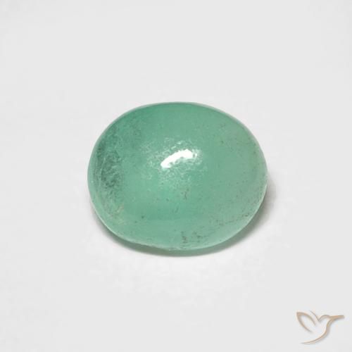 0.67ct Natural Verde pistacho Esmeralda, Ovalada, Translúcido