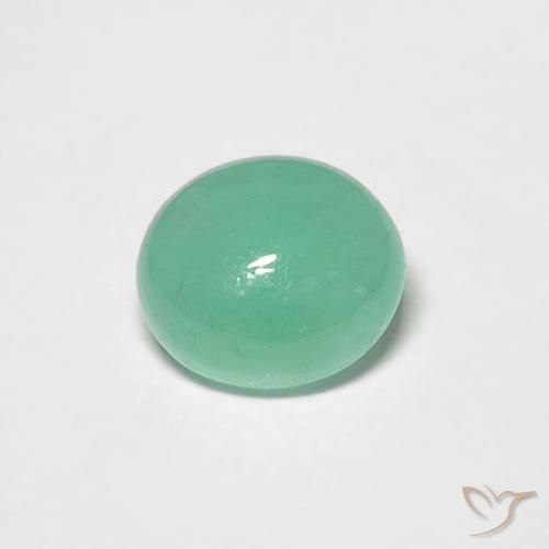 0.70ct Natural Verde claro Esmeralda, Ovalada, Translúcido