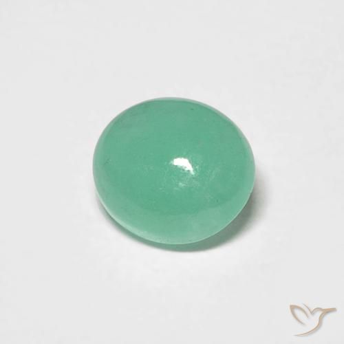 Esmeralda Verde claro natural de 0.70 ct, Ovalada, Translúcido