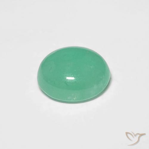 Esmeralda Verde claro natural de 0.70 ct, Ovalada, Translúcido
