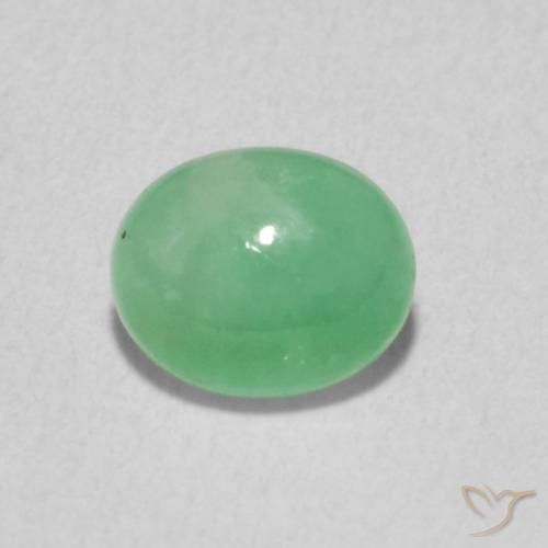 0.78ct Natural Verde claro Esmeralda, Ovalada, Translúcido