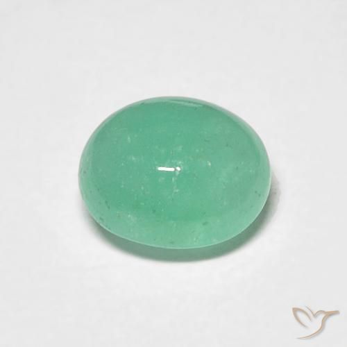 0.97ct Natural Verde claro Esmeralda, Ovalada, Translúcido