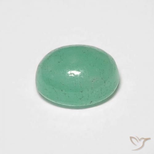 Esmeralda Verde claro natural de 0.78 ct, Ovalada, Translúcido