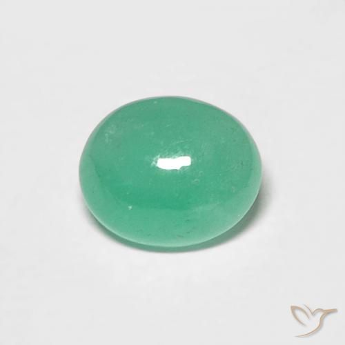 0.62ct Natural Verde menta intenso Esmeralda, Ovalada, Translúcido