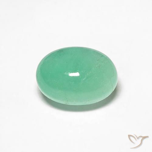 0.57ct Natural Verde pistacho Esmeralda, Ovalada, Translúcido