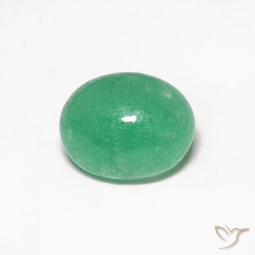 0.35ct Natural Verde claro Esmeralda, Ovalada, Translúcido