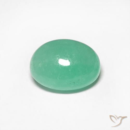 0.56ct Natural Verde claro Esmeralda, Ovalada, Translúcido