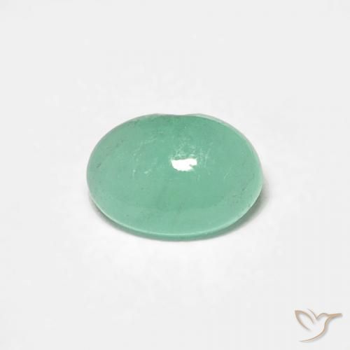0.37ct Natural Verde claro Esmeralda, Ovalada, Translúcido
