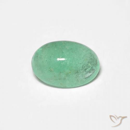 0.39ct Natural Verde claro Esmeralda, Ovalada, Translúcido