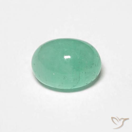 0.65ct Natural Verde claro Esmeralda, Ovalada, Translúcido, Photo A
