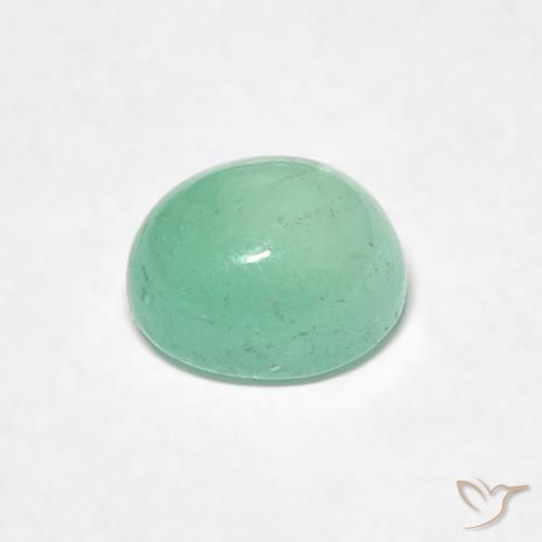 Esmeralda Verde claro natural de 0.73 ct, Ovalada, Translúcido