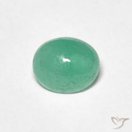 0.73ct Natural Verde claro Esmeralda, Ovalada, Translúcido