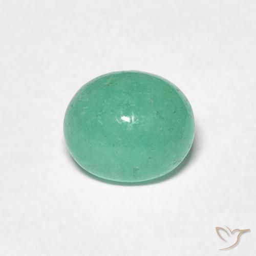 0.94ct Natural Verde claro Esmeralda, Ovalada, Translúcido