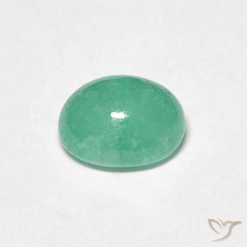 Esmeralda Verde claro natural de 0.94 ct, Ovalada, Translúcido
