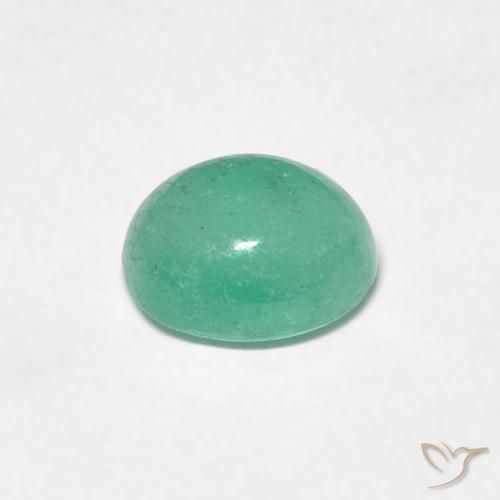 Esmeralda Verde claro natural de 0.93 ct, Ovalada, Translúcido