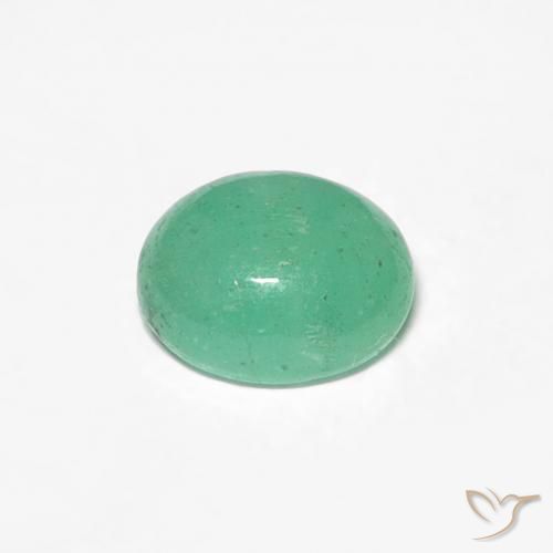 Esmeralda Verde claro natural de 0.80 ct, Ovalada, Translúcido