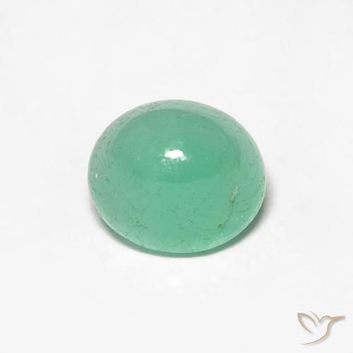 0.92ct Natural Verde pistacho Esmeralda, Ovalada, Translúcido