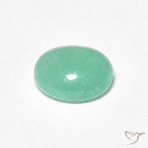 Esmeralda Verde claro natural de 0.71 ct, Ovalada, Translúcido