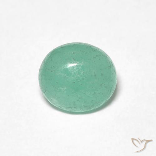 0.70ct Natural Verde claro Esmeralda, Ovalada, Translúcido