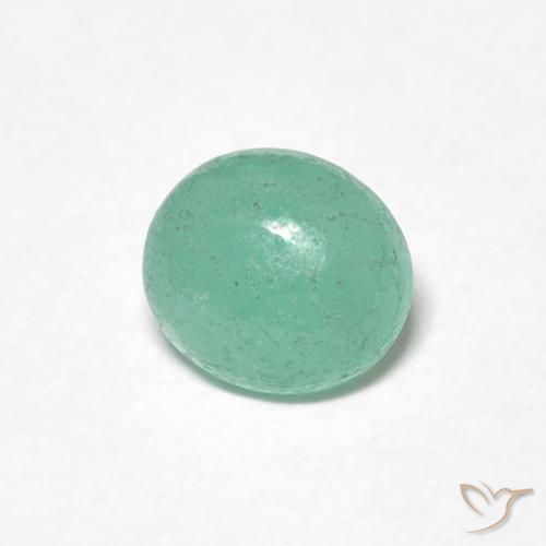 Esmeralda Verde claro natural de 0.70 ct, Ovalada, Translúcido
