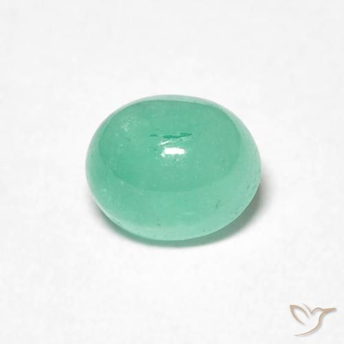 0.78ct Natural Verde claro Esmeralda, Ovalada, Translúcido