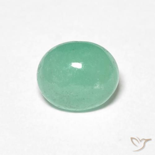 1.07ct Natural Verde claro Esmeralda, Ovalada, Translúcido