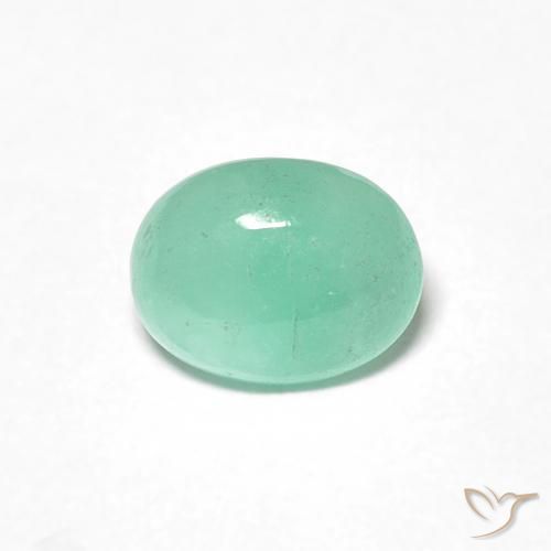 0.85ct Natural Verde pistacho Esmeralda, Ovalada, Translúcido