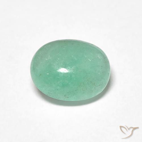 0.80ct Natural Verde pistacho Esmeralda, Ovalada, Translúcido