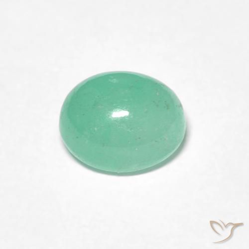 Esmeralda Verde claro natural de 1.12 ct, Ovalada, Translúcido