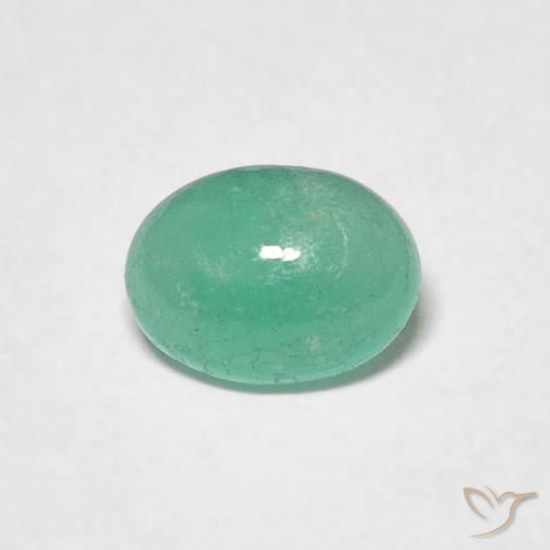 0.50ct Natural Verde medio Esmeralda, Ovalada, Translúcido, Photo A