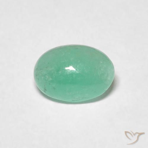 0.49ct Natural Verde medio Esmeralda, Ovalada, Translúcido
