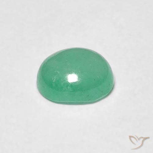 Esmeralda Verde medio natural de 0.55 ct, Ovalada, Translúcido