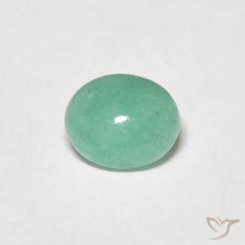 0.41ct Natural Verde helecho Esmeralda, Ovalada, Translúcido