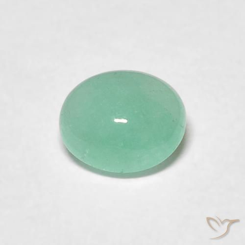 0.54ct Natural Verde medio Esmeralda, Ovalada, Translúcido