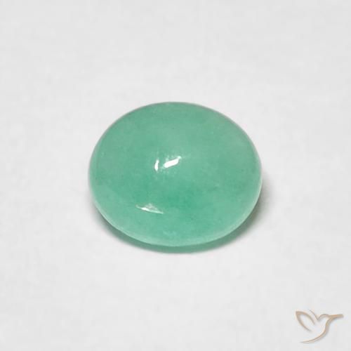 0.56ct Natural Verde helecho Esmeralda, Ovalada, Translúcido