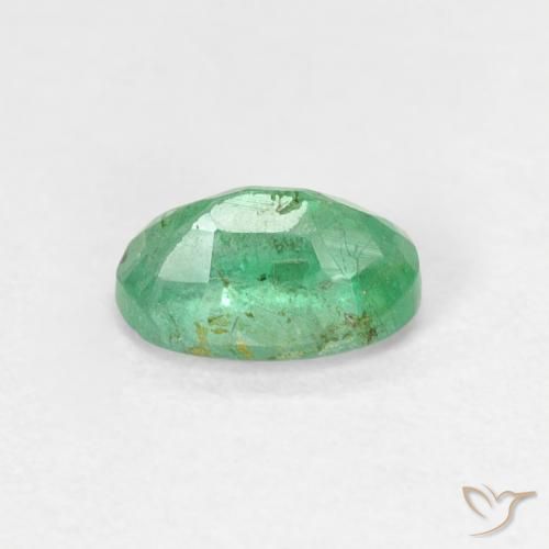 Esmeralda Verde azul natural de 0.55 ct, Ovalada, SI