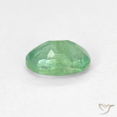 Esmeralda Verde claro natural de 0.57 ct, Corte Óvalo, VS-SI