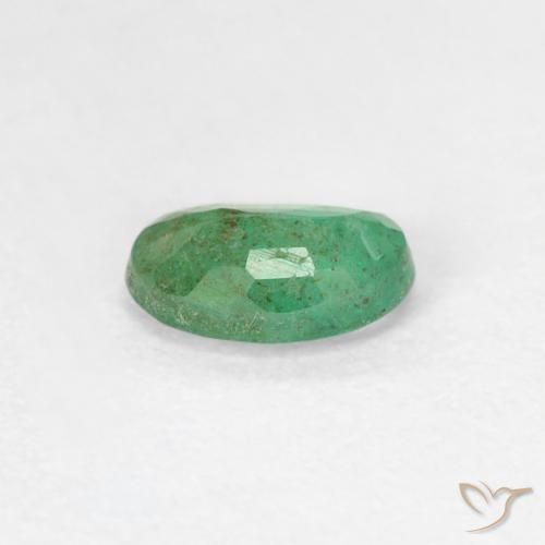 Esmeralda Verde claro natural de 0.41 ct, Ovalada, SI