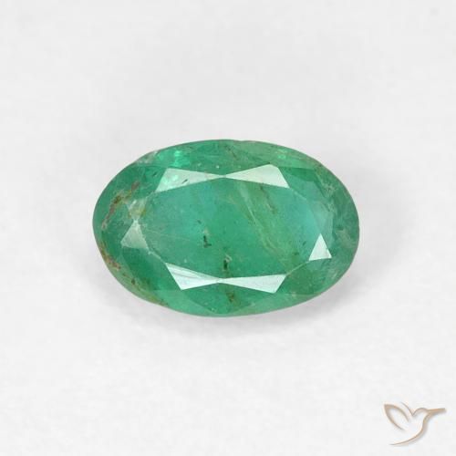 0.48ct Natural Verde pistacho Esmeralda, Ovalada, SI