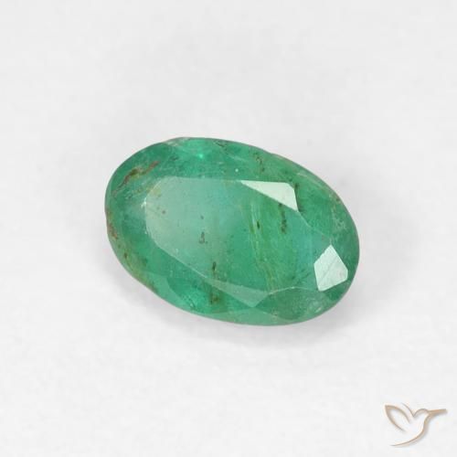 Esmeralda Verde pistacho natural de 0.48 ct, Ovalada, SI